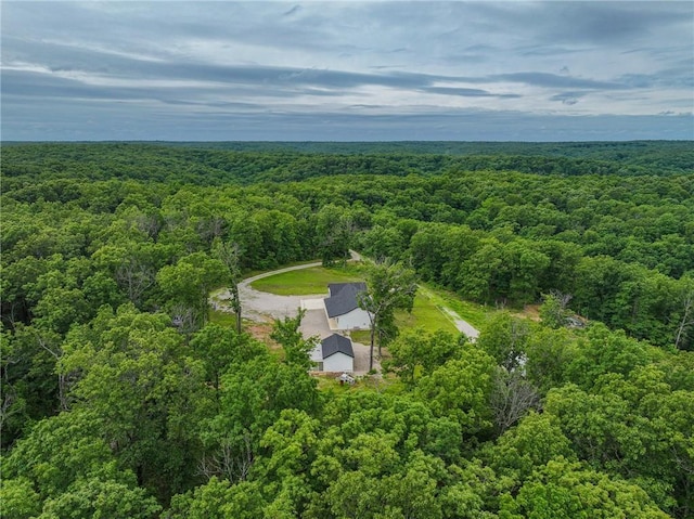 3813 Mt Horeb Rd, Camdenton, MO 65020 - aerial view of property and surrounding area featuring a forest