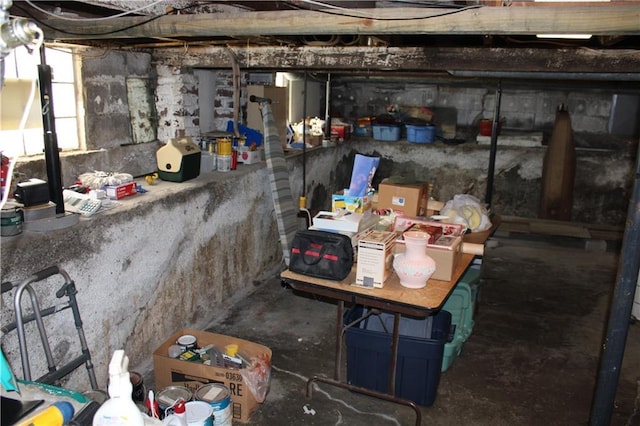 view of storage room