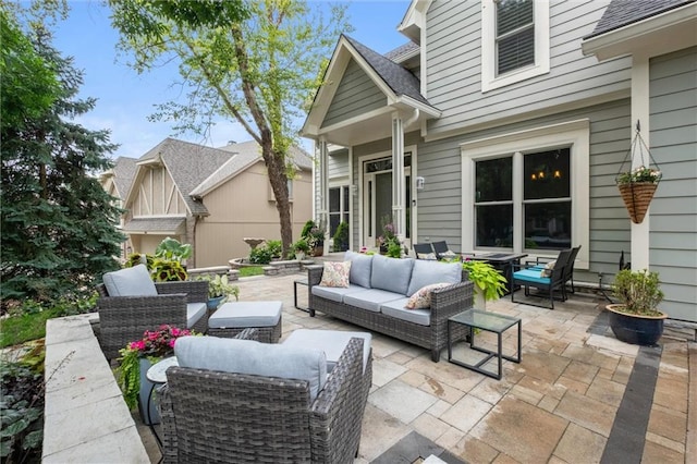 14910 Rhodes Cir, Lenexa, KS 66215 - view of patio / terrace with outdoor lounge area