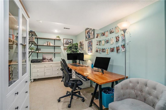 15951 S Avalon St, Olathe, KS 66062 - home office featuring light tile patterned floors