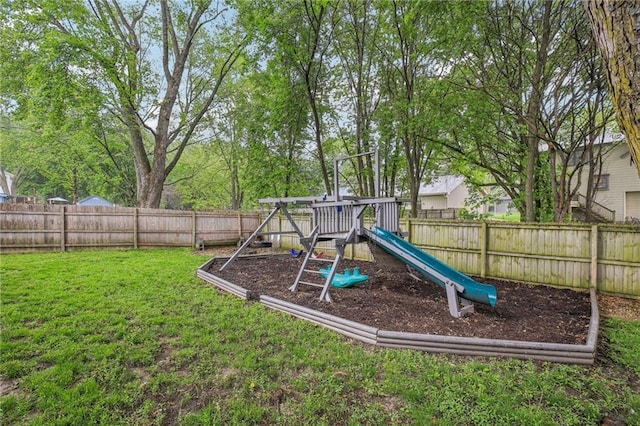 view of jungle gym
