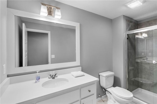11961 S Tallgrass Dr Unit 403, Olathe, KS 66061 - full bath featuring toilet, a shower stall, vanity, and baseboards