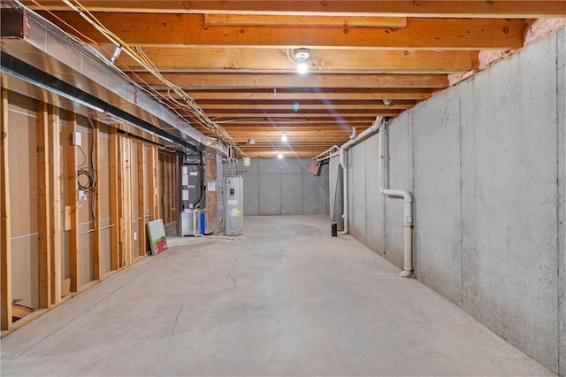 11961 S Tallgrass Dr Unit 403, Olathe, KS 66061 - unfinished below grade area with electric water heater and heating unit