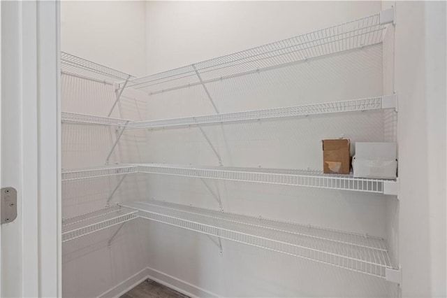 view of storage area