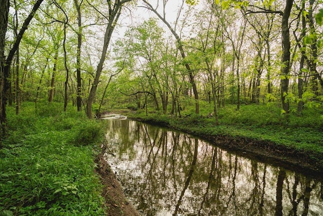 23249 NW Mitchell Rd, Garnett, KS 66032 - water view with a heavily wooded area