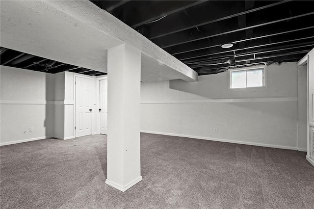 13300 Palmer Ave, Grandview, MO 64030 - below grade area with carpet floors