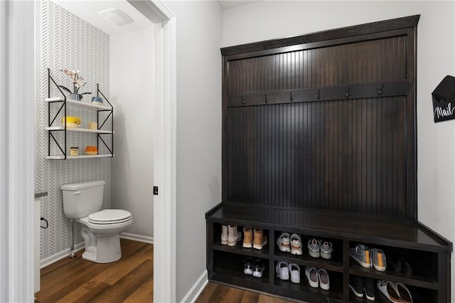 16780 W 170th Ct, Olathe, KS 66062 - mudroom with wood finished floors and baseboards