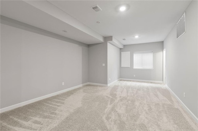 16780 W 170th Ct, Olathe, KS 66062 - spare room with light carpet, baseboards, and recessed lighting