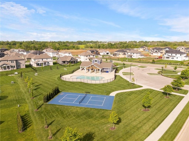 16780 W 170th Ct, Olathe, KS 66062 - aerial perspective of suburban area featuring a pool area
