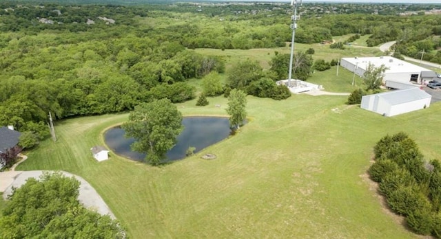 12100 Hedge Lane Ter, Olathe, KS 66061 - bird's eye view of a nearby body of water and a forest