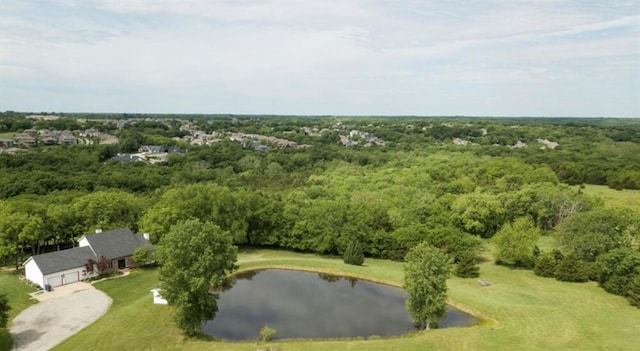 12100 Hedge Lane Ter, Olathe, KS 66061 - bird's eye view of a large body of water and a heavily wooded area