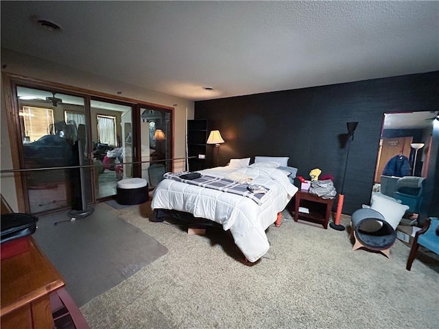 12100 Hedge Lane Ter, Olathe, KS 66061 - carpeted bedroom featuring a textured ceiling