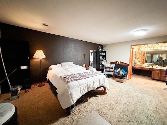 12100 Hedge Lane Ter, Olathe, KS 66061 - bedroom featuring light carpet and connected bathroom