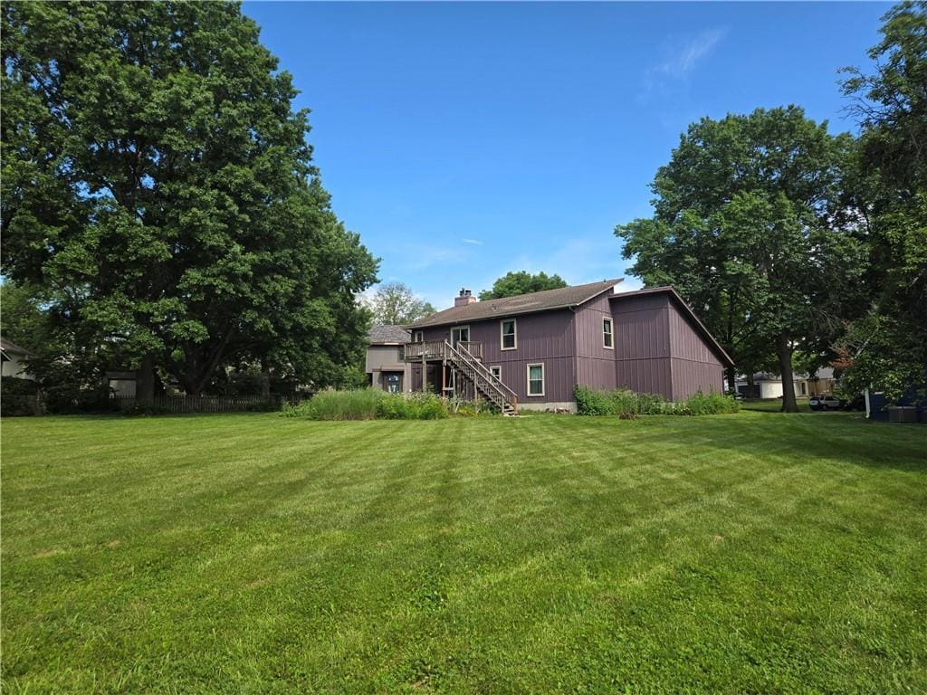 2314 W Sage Cir, Olathe, KS 66061 - view of green lawn with stairway
