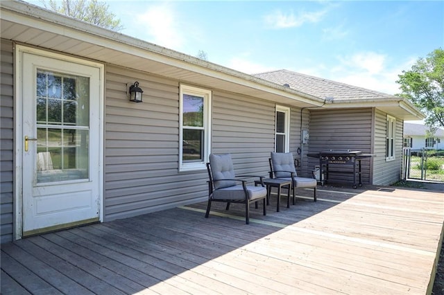7166 State Route T Hwy, Amazonia, MO 64421 - deck featuring area for grilling
