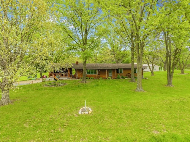 13813 Petty Rd, Kearney, MO 64060 - view of front of property with a front yard