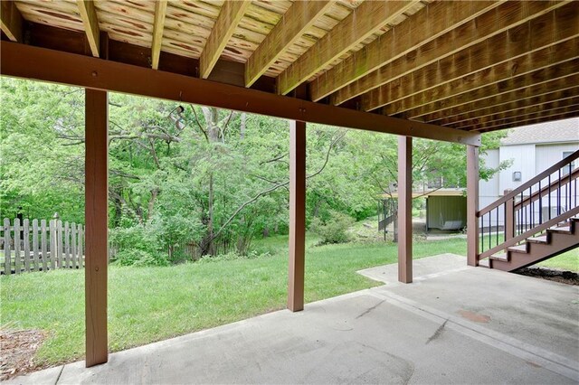 6330 N Nevada Ave, Parkville, MO 64152 - view of patio with stairs