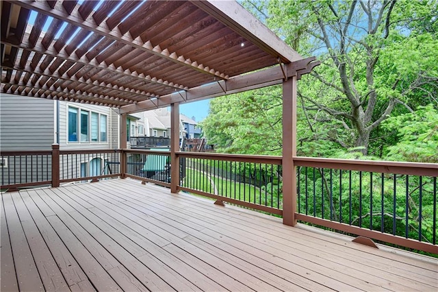 6330 N Nevada Ave, Parkville, MO 64152 - view of wooden deck