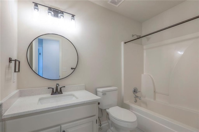 1102 Manse Dr, Raymore, MO 64083 - full bathroom with vanity, toilet, and shower / bath combination