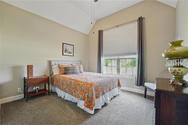 17311 Blue Moon Ln, Tonganoxie, KS 66086 - carpeted bedroom with lofted ceiling and baseboards