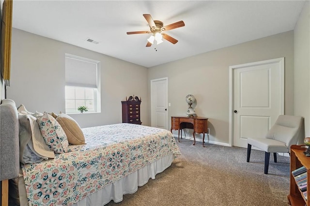 17311 Blue Moon Ln, Tonganoxie, KS 66086 - bedroom with carpet, a ceiling fan, and baseboards