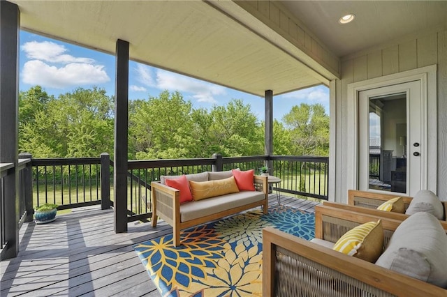 17311 Blue Moon Ln, Tonganoxie, KS 66086 - deck with an outdoor hangout area