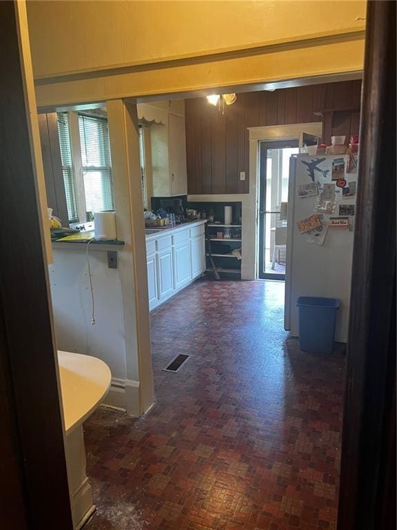 315 W 4th St, Ottawa, KS 66067 - kitchen with freestanding refrigerator