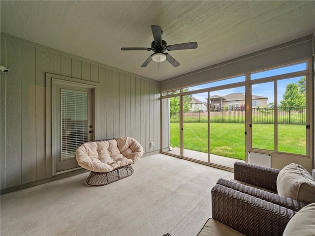 11382 S Longview Rd, Olathe, KS 66061 - sunroom with a ceiling fan
