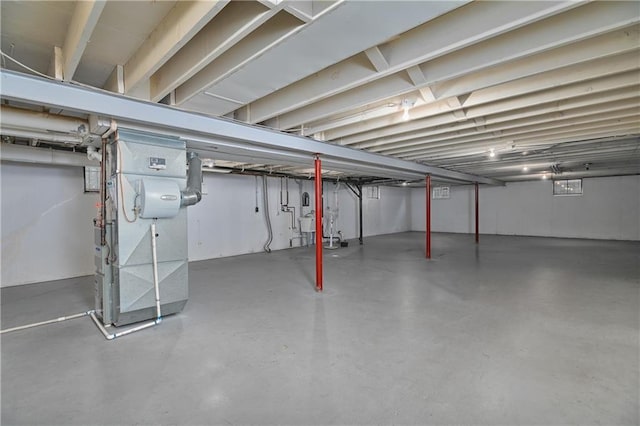 6411 Outlook Dr, Mission, KS 66202 - unfinished below grade area featuring heating unit