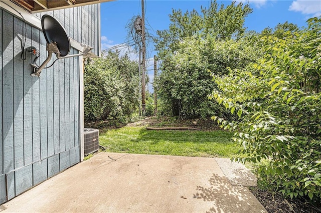 view of patio with central AC unit