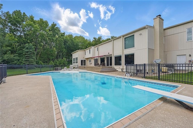 14927 S Caenen Ln, Olathe, KS 66062 - view of pool with a patio and a diving board