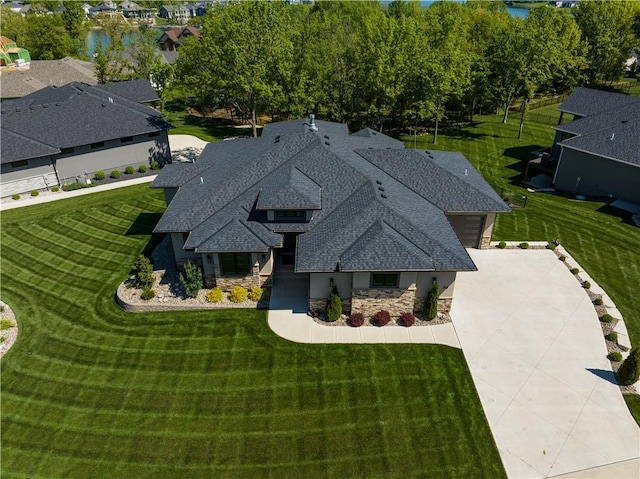 aerial view of property and surrounding area