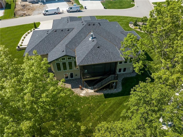 view from above of property