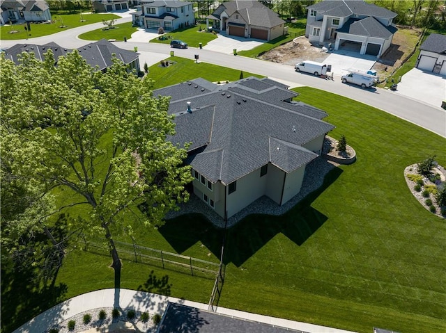 aerial perspective of suburban area
