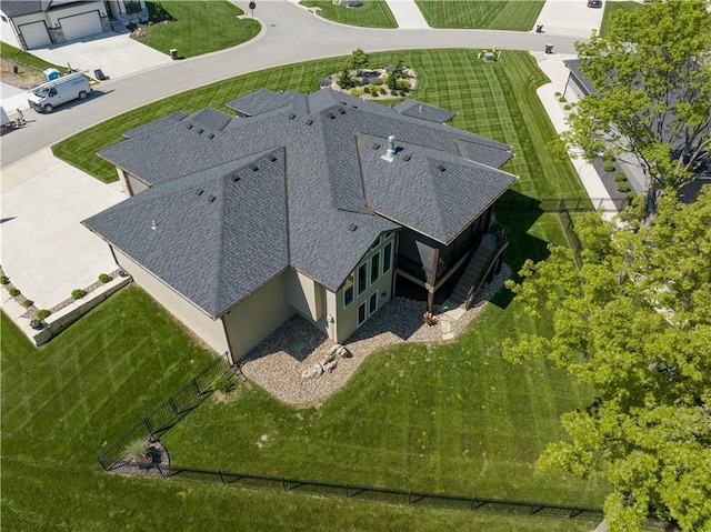 aerial view of property and surrounding area