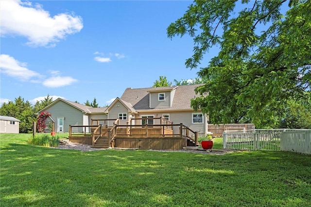 21815 W 73rd Ter, Shawnee, KS 66218 - rear view of property featuring a deck