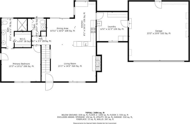 21815 W 73rd Ter, Shawnee, KS 66218 - property floor plan