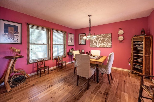 537 NE State Route 13th Hwy, Warrensburg, MO 64093 - dining space featuring a chandelier, light wood-style flooring, and baseboards