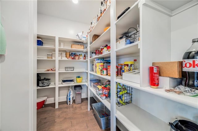 view of storage area
