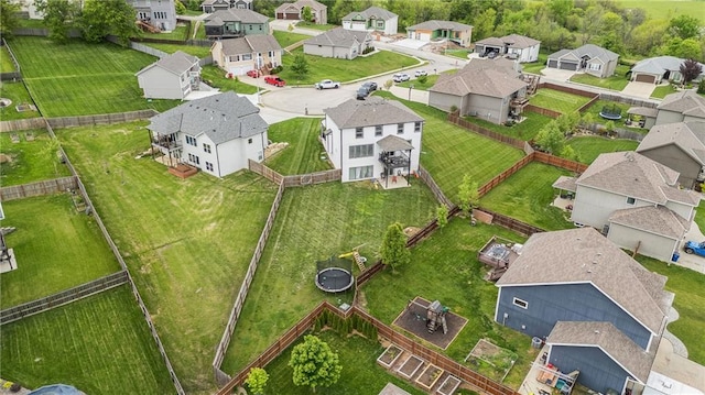 aerial perspective of suburban area