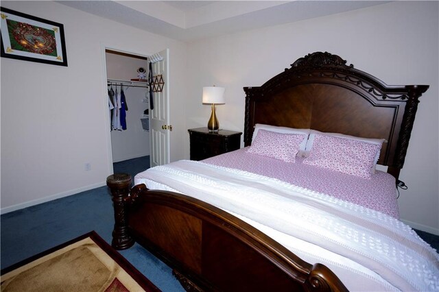 16366 S Hunter St, Olathe, KS 66062 - carpeted bedroom featuring baseboards and a walk in closet