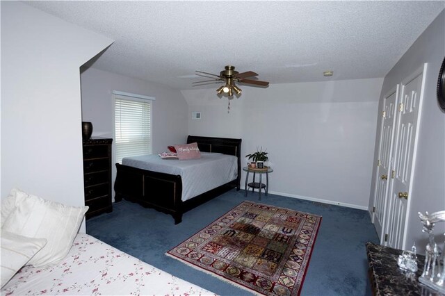 16366 S Hunter St, Olathe, KS 66062 - bedroom featuring carpet flooring, a ceiling fan, a textured ceiling, and baseboards