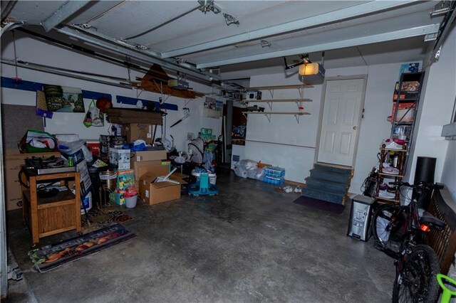 16366 S Hunter St, Olathe, KS 66062 - garage featuring a garage door opener