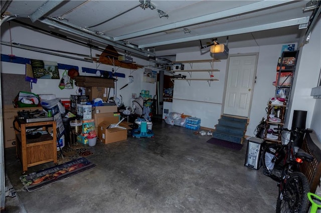 16366 S Hunter St, Olathe, KS 66062 - garage featuring a garage door opener