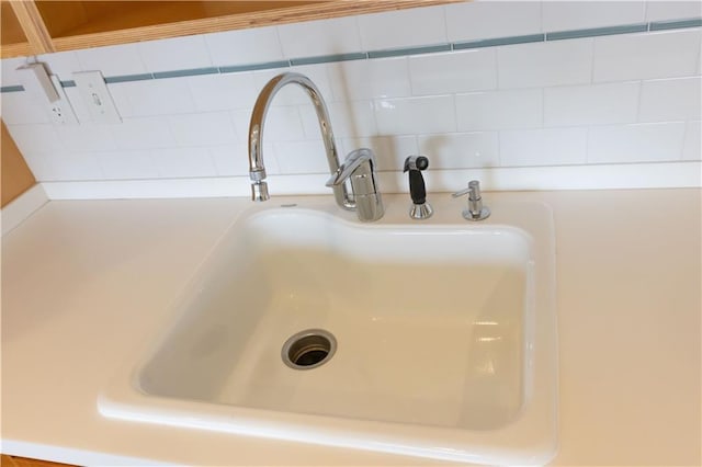 kitchen view of a sink