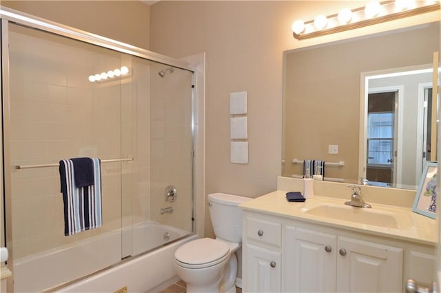 21962 W 116th Ter, Olathe, KS 66061 - full bathroom featuring vanity and bath / shower combo with glass door