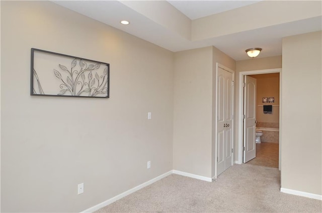 21962 W 116th Ter, Olathe, KS 66061 - carpeted spare room with baseboards and recessed lighting