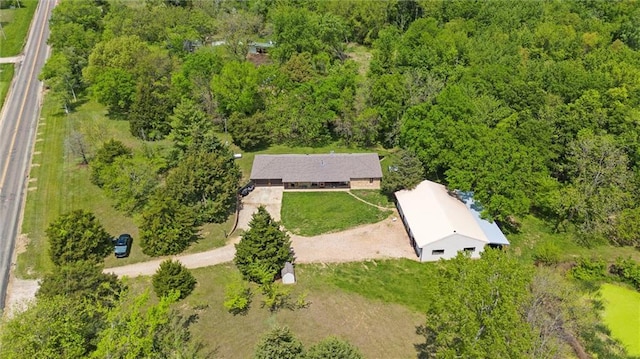 view from above of property
