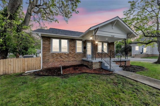 1508 SW Smith St, Blue Springs, MO 64015 - view of front of property with brick siding and covered porch