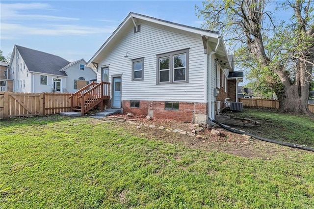 1508 SW Smith St, Blue Springs, MO 64015 - rear view of house with cooling unit
